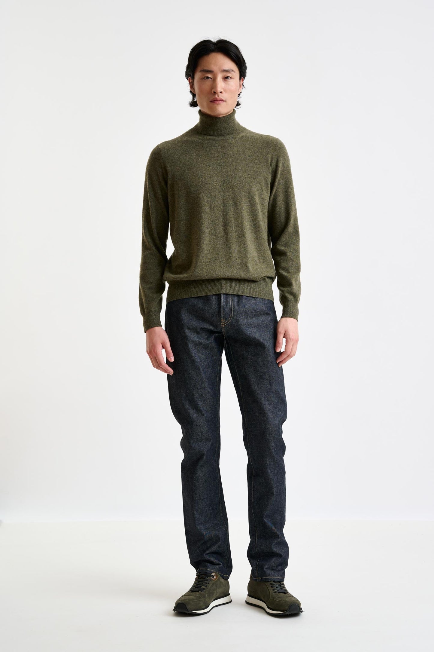 Moss Wool & Cashmere Drumberg Rollneck Knit