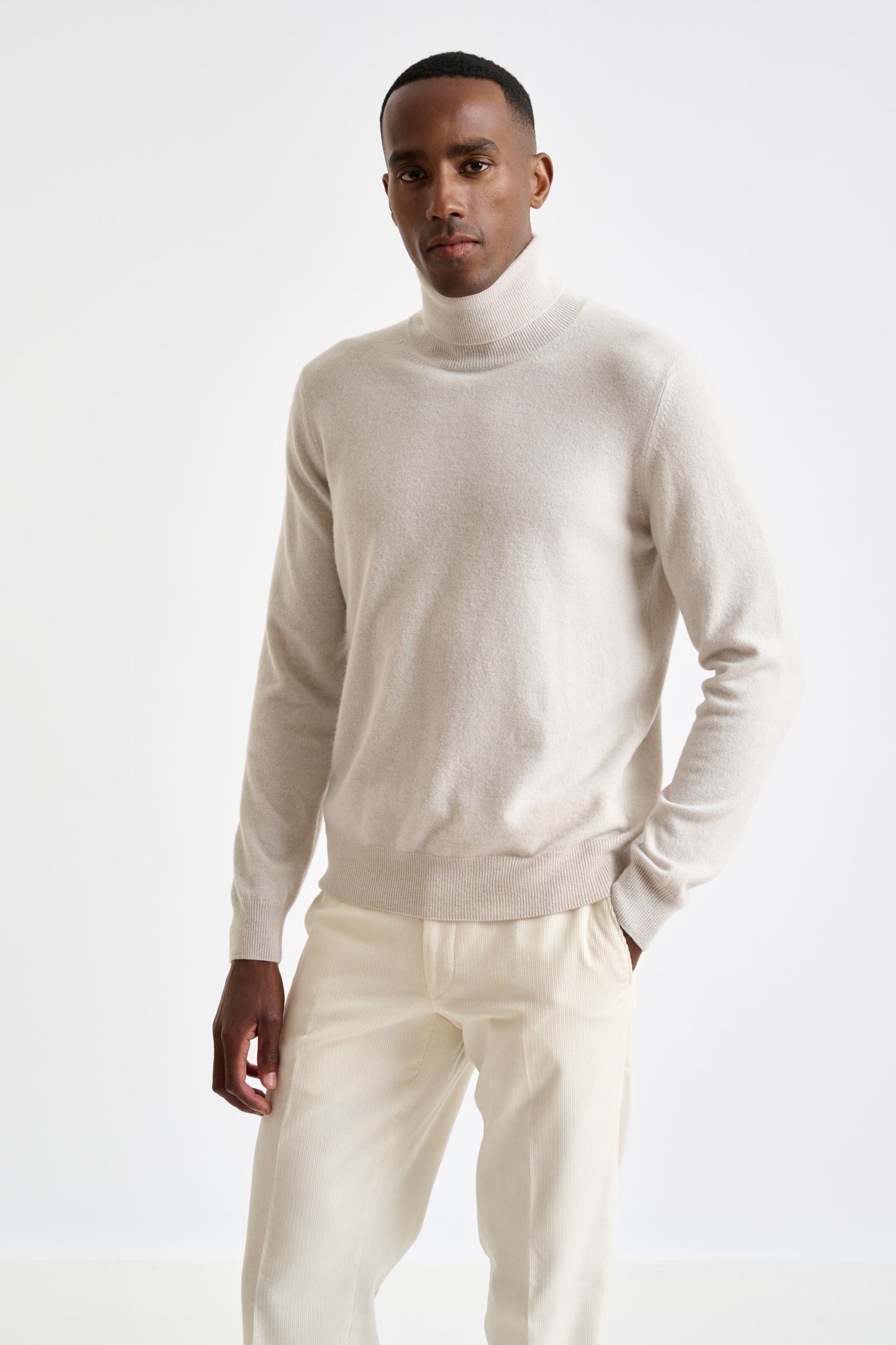 Off White 100% Cashmere Drumberg Rollneck Knit