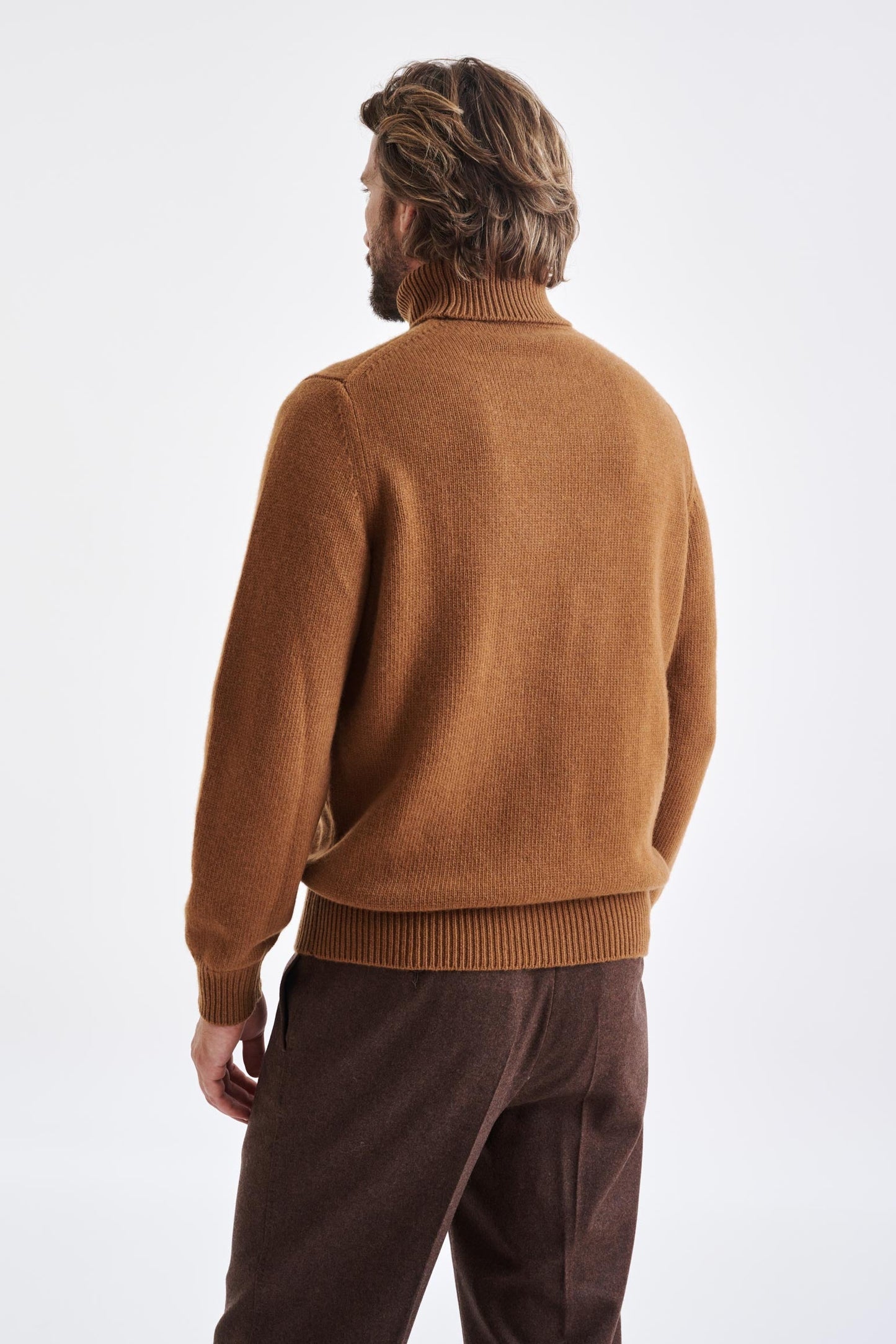 Wool & Cashmere Camel Glamis Knitwear