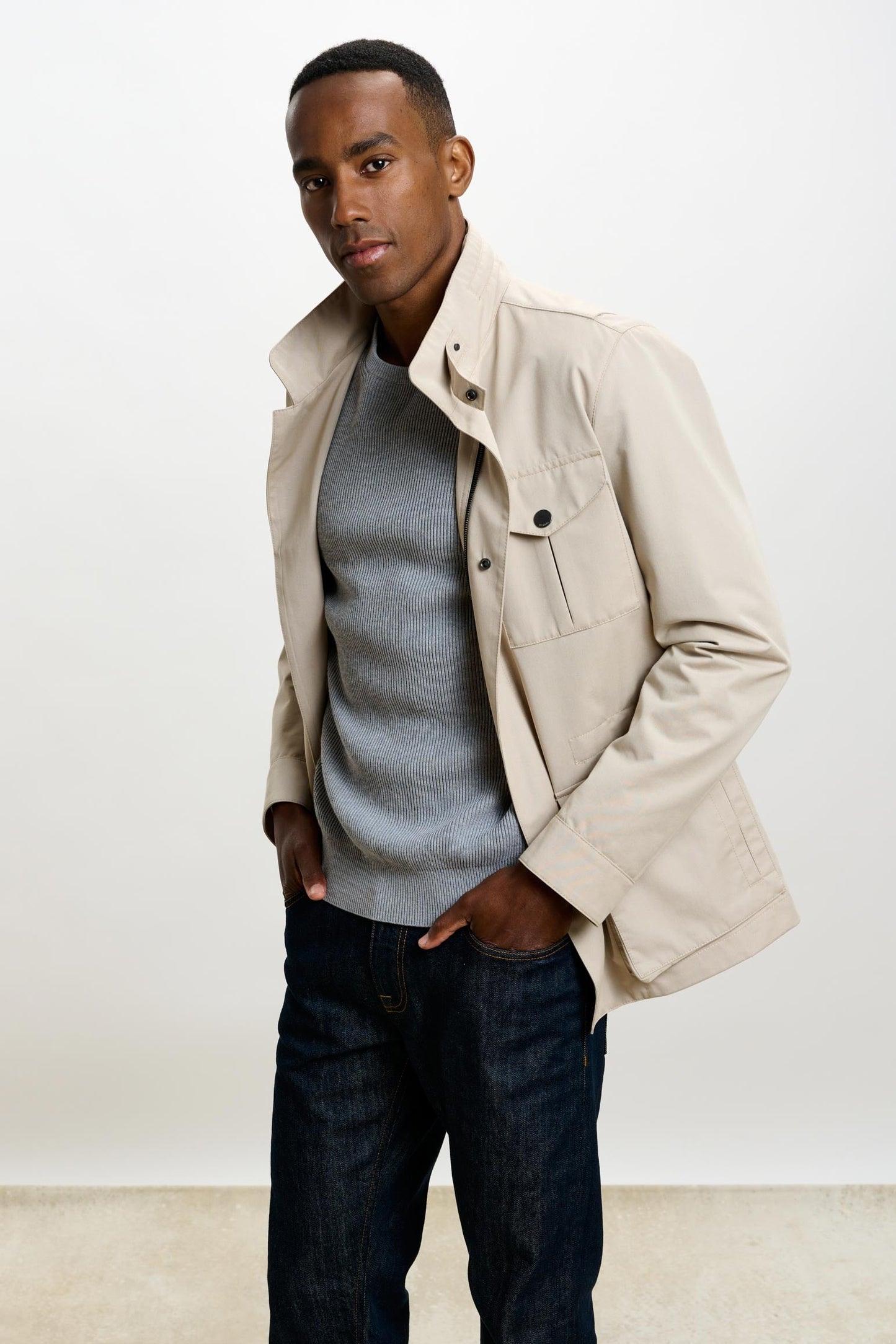 Dartmoor Cotton Tech Field Jacket Beige