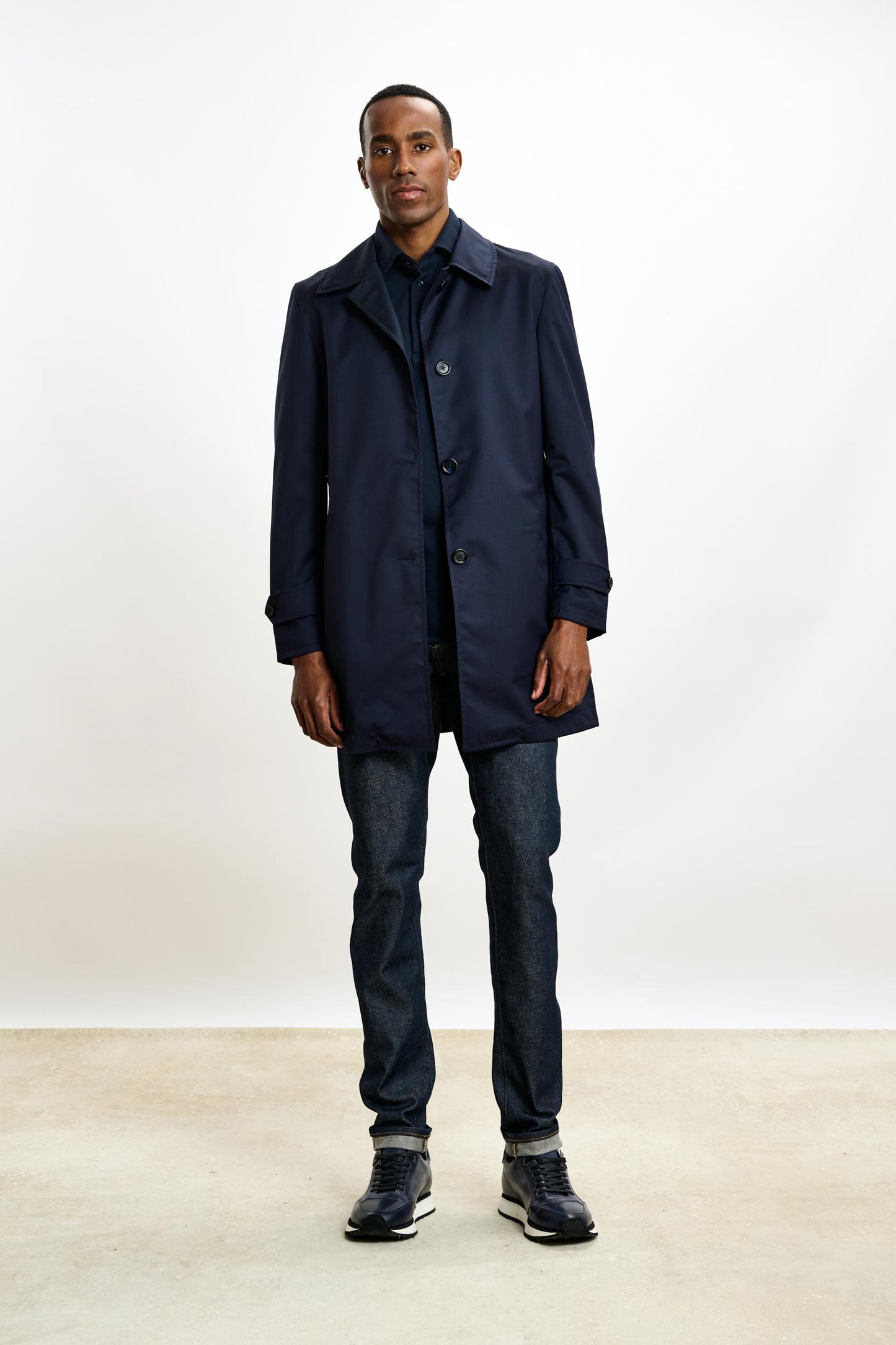 Lomond Reversible Raincoat Navy