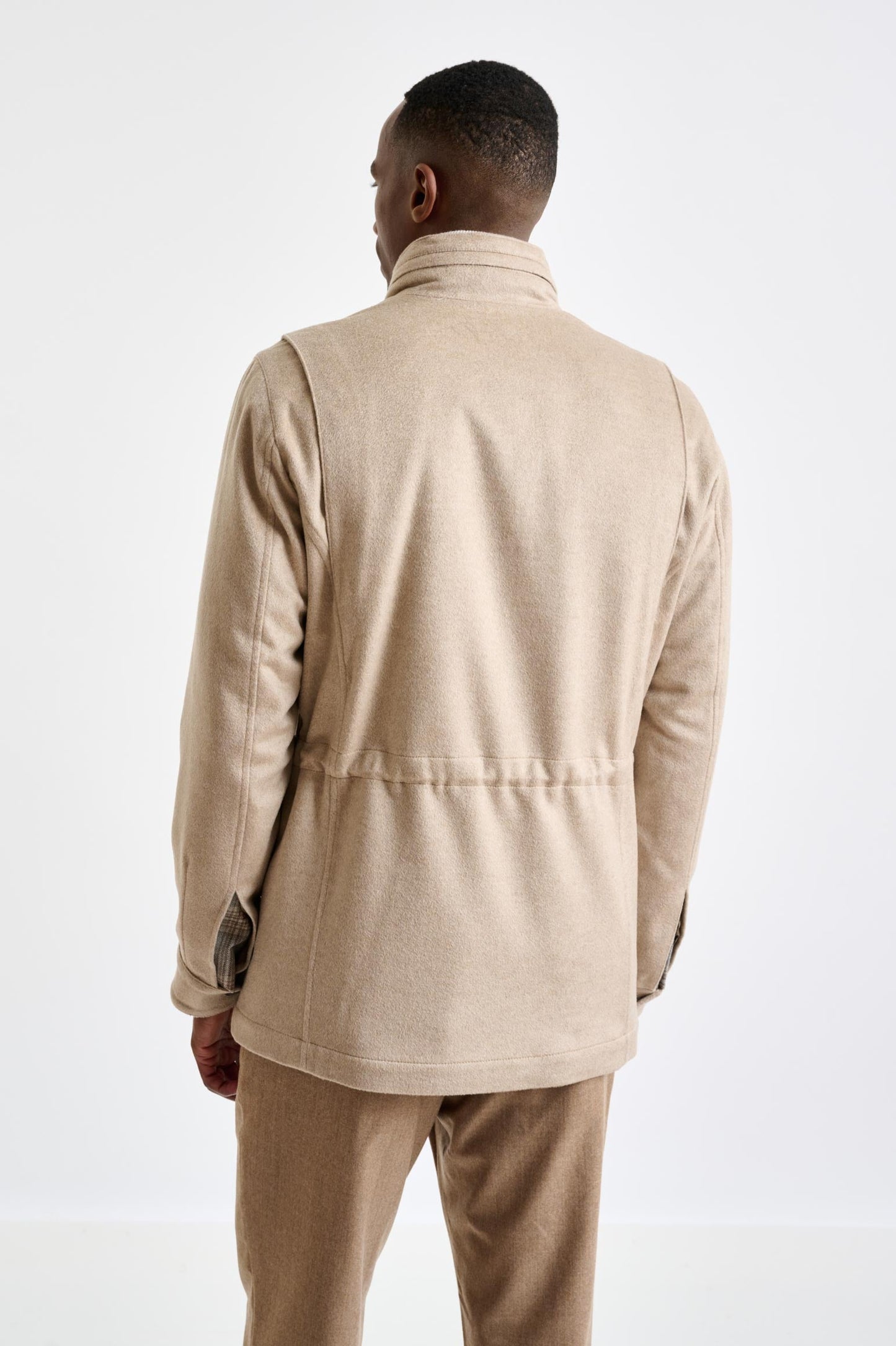 Beige Cashmere Dartmoor Field Jacket Zeus