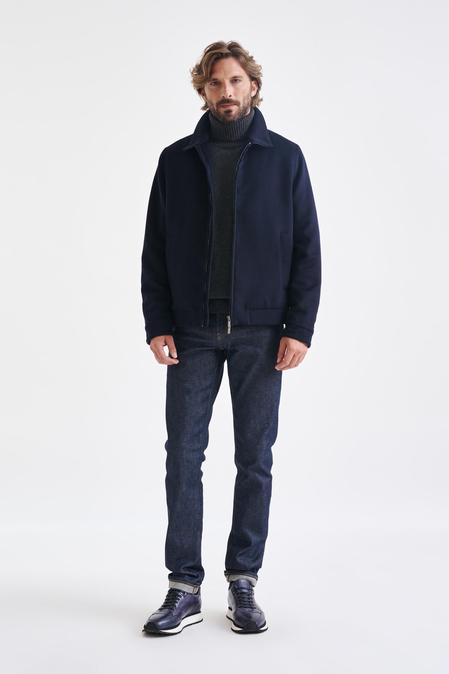 Navy Wool Warwick Jacket Zeus