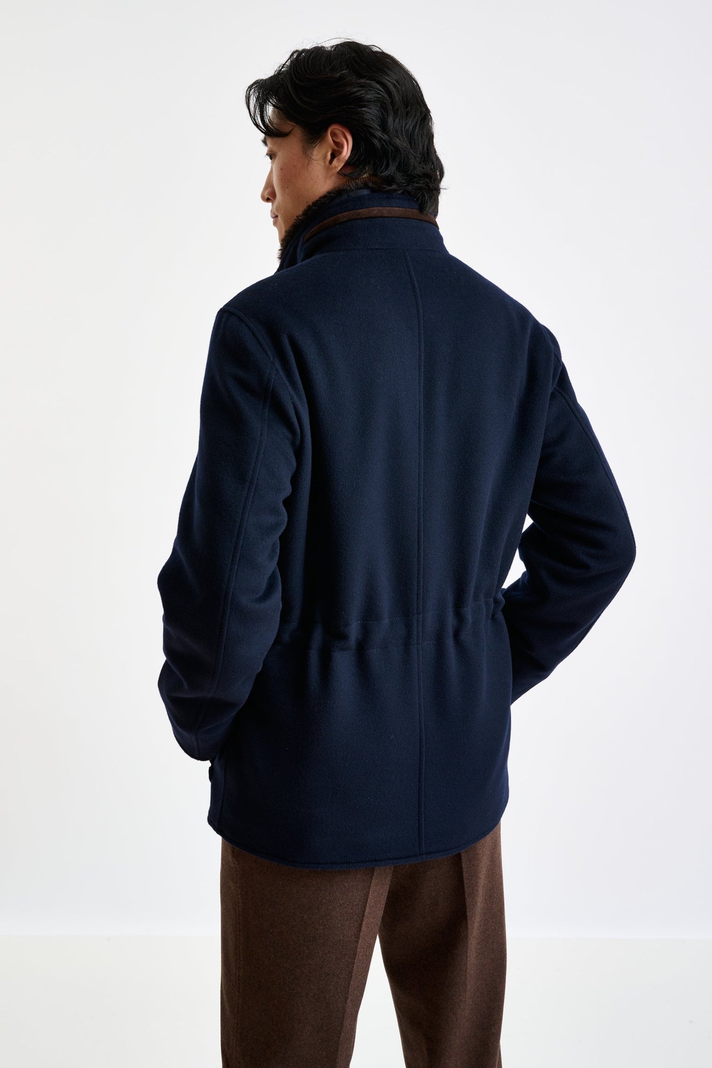 Navy Wool York Field Jacket Zeus