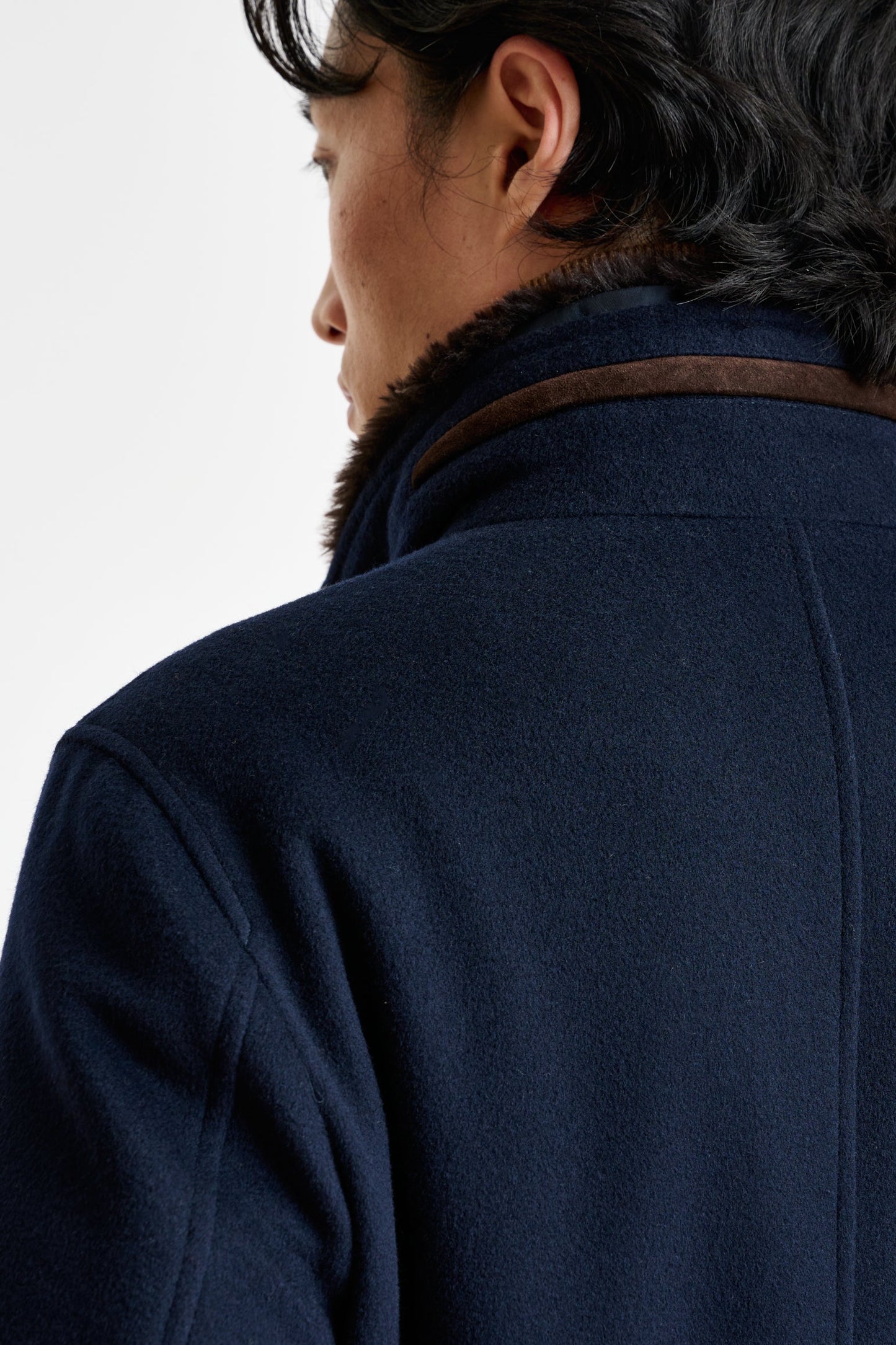 Navy Wool York Field Jacket Zeus