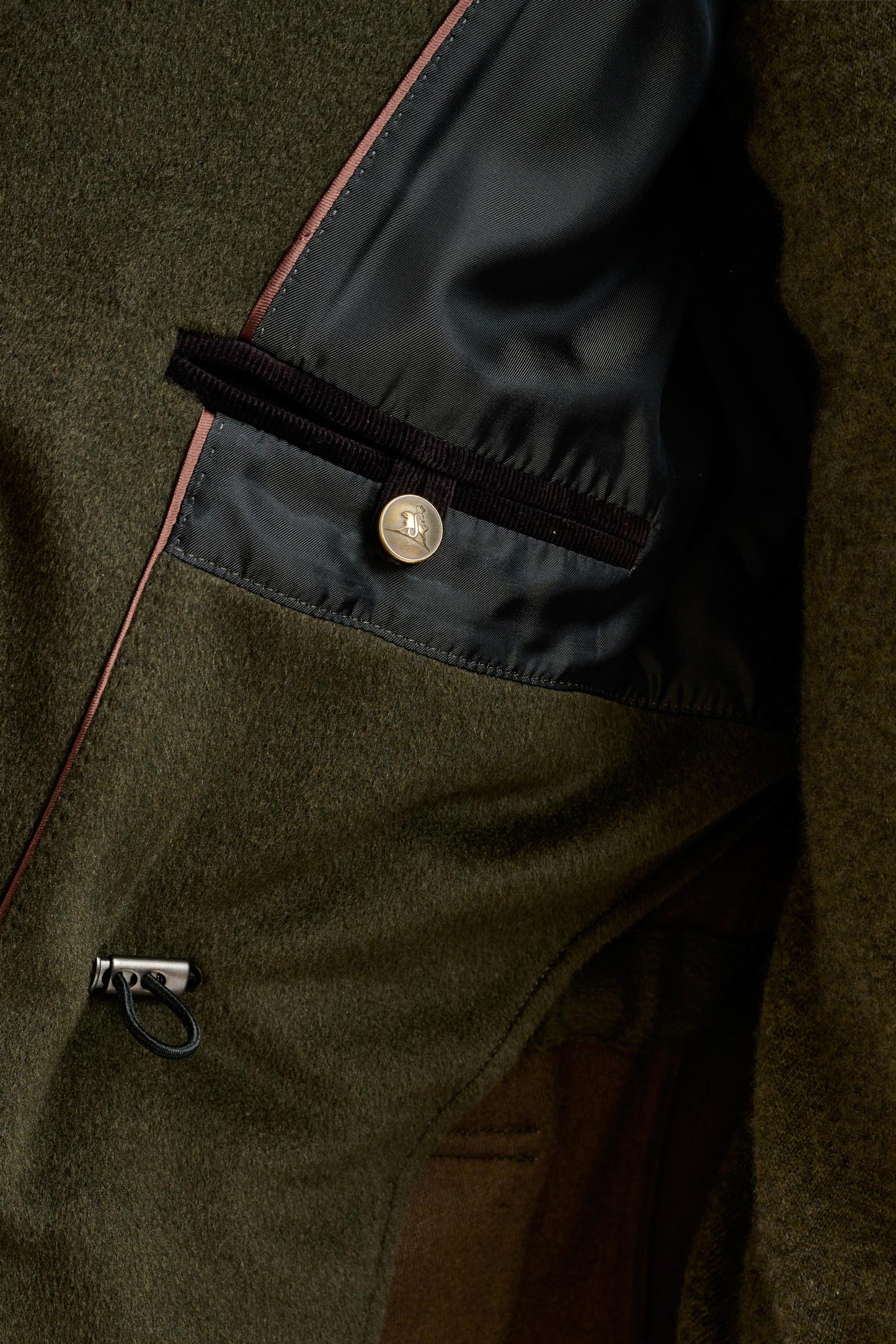 Green Wool Dartmoor Field Jacket Zeus