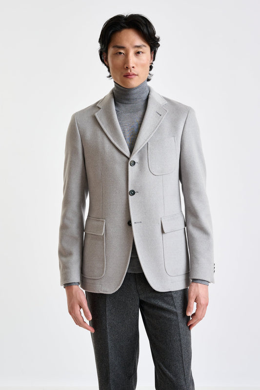 Grey Wool Penrith Jacket Zeus