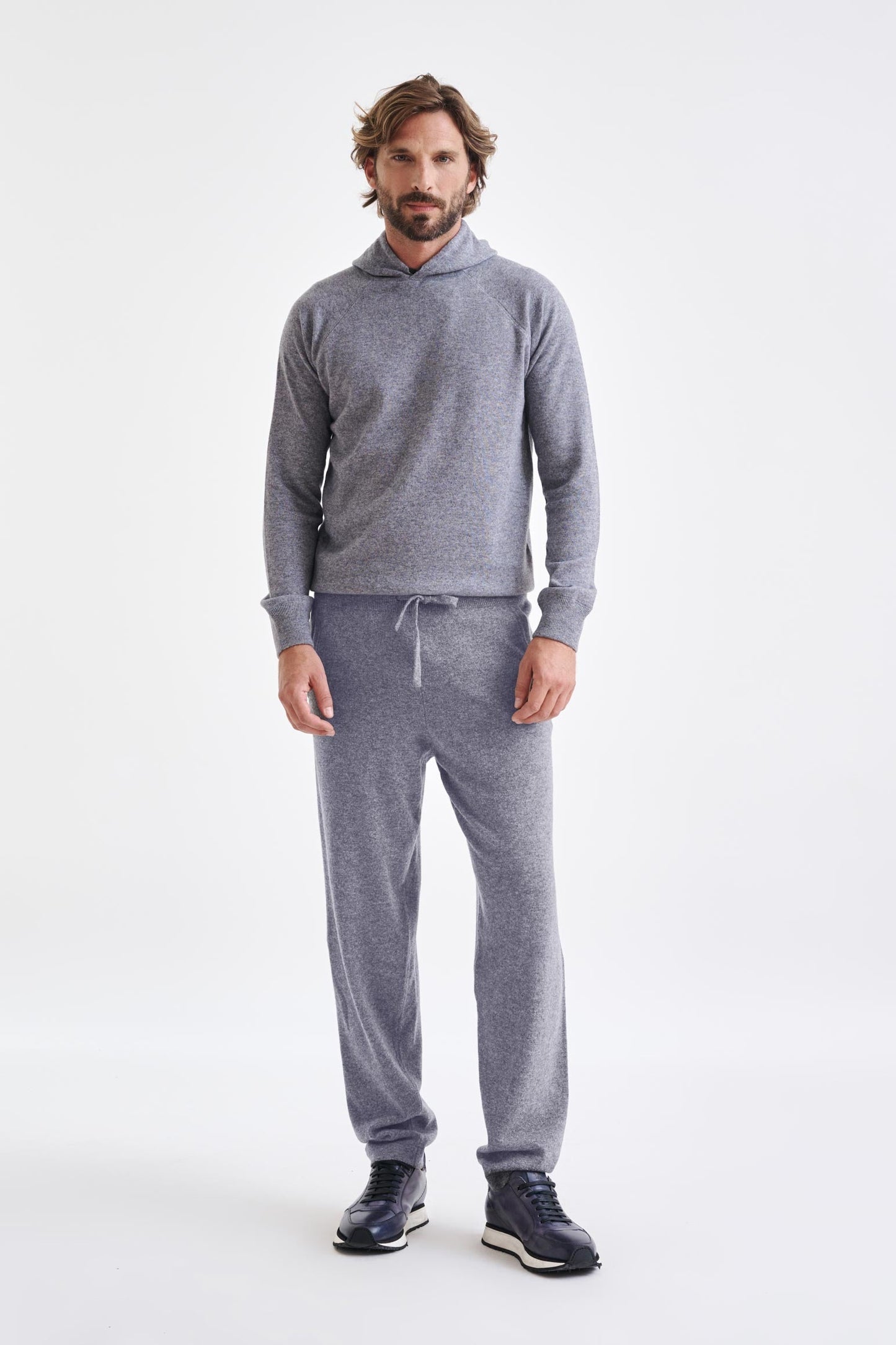 Cashmere Casual Knitted Trouser Grey