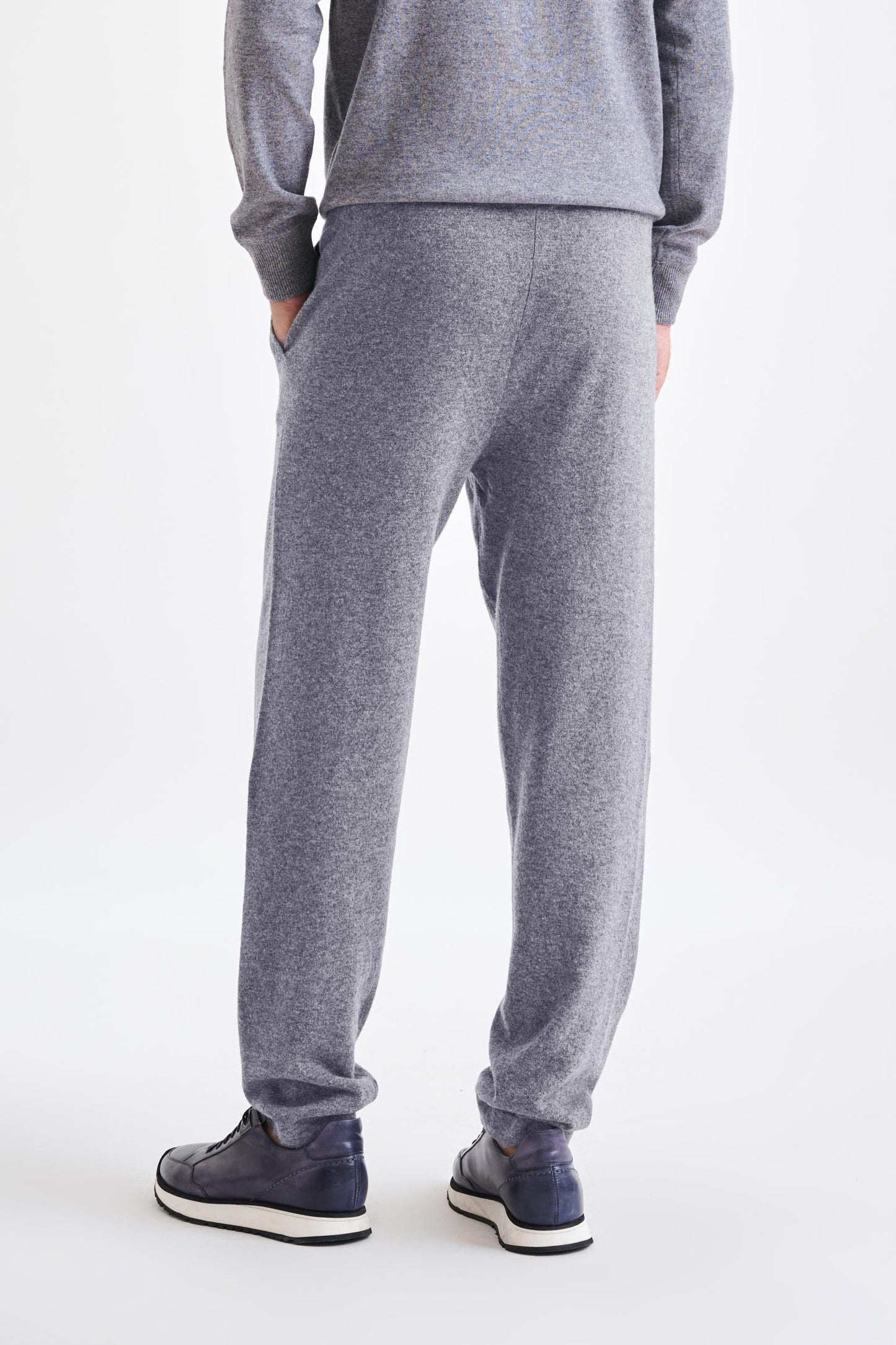 Cashmere Casual Knitted Trouser Grey