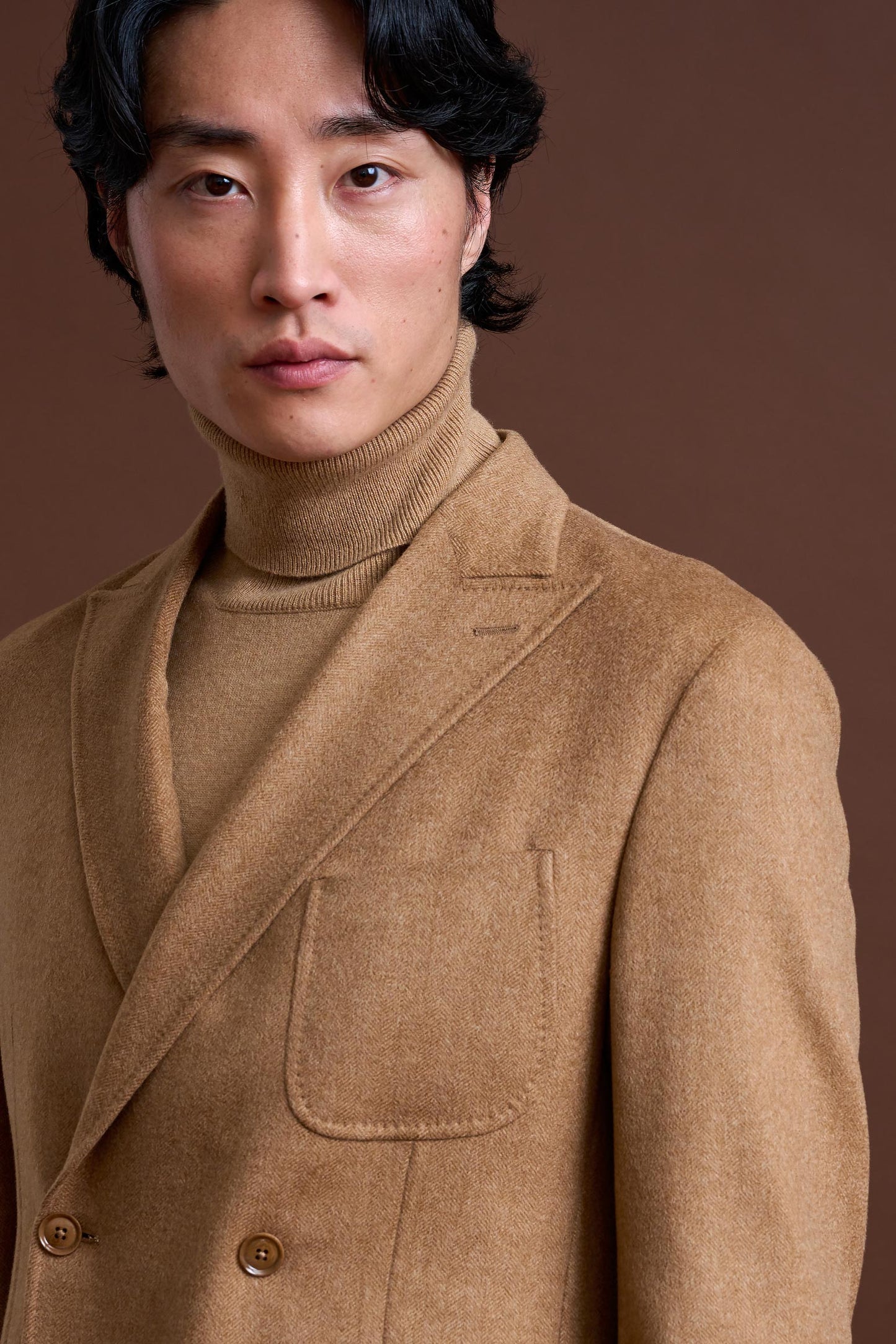 Brown Cashmere Kenton Jacket St Moritz