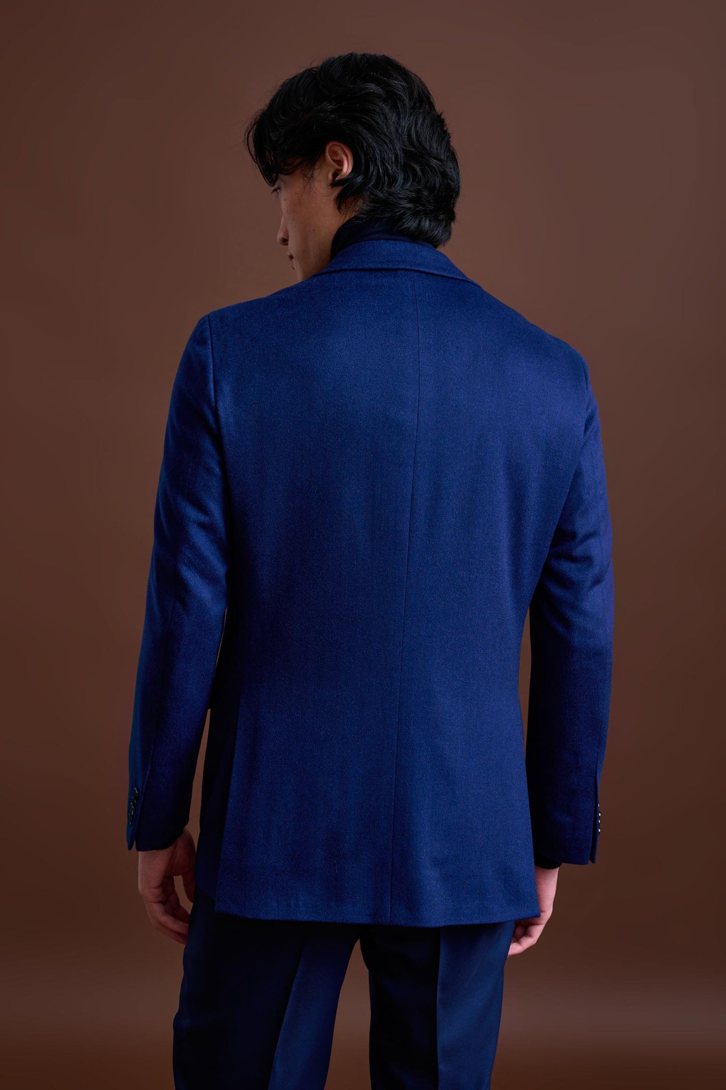 Navy Cashmere & Silk Kenton Jacket Beverly Hills