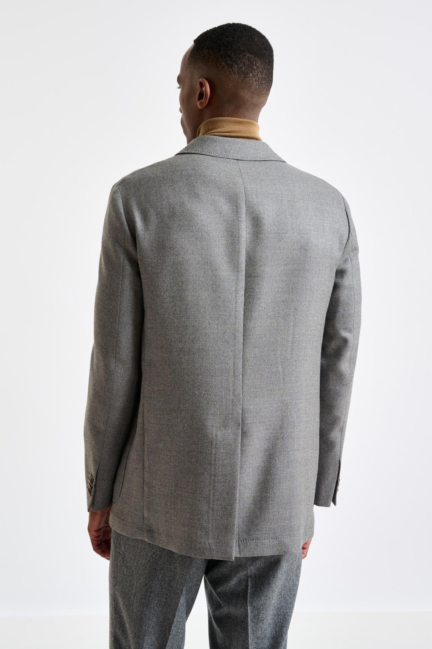 Mid Grey Wool Chelsea Shirt Jacket Harmony