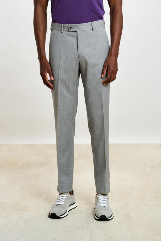 Farley Trouser New Deluxe Light Grey Melange