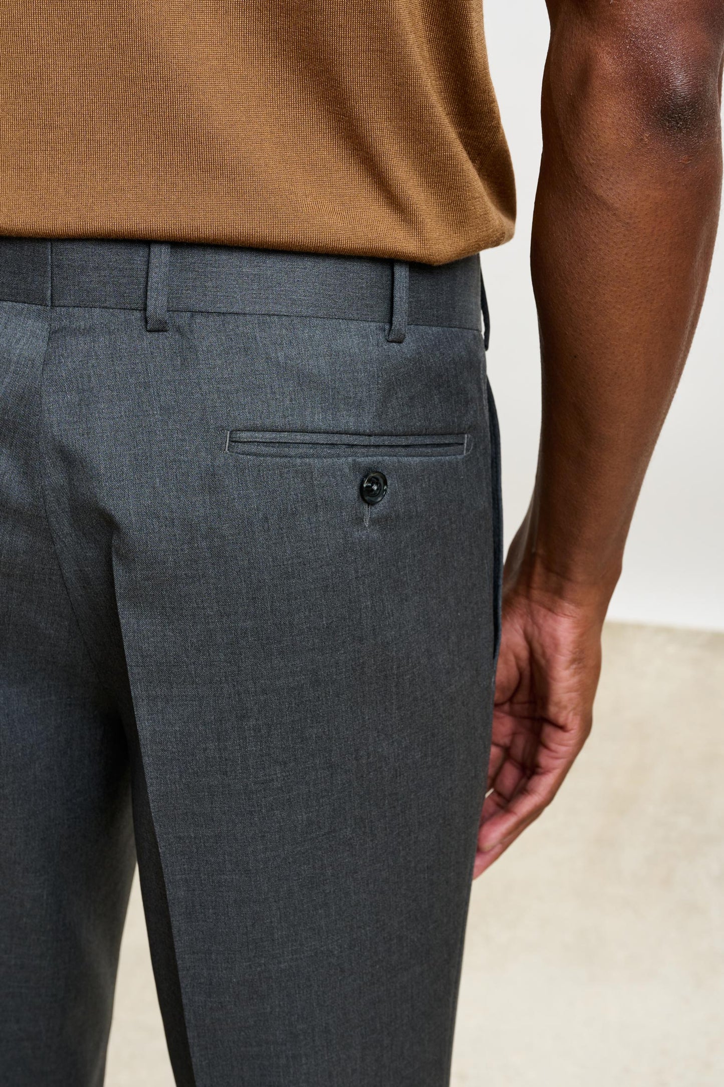 Farley Trouser New Deluxe Mid Gray Melange