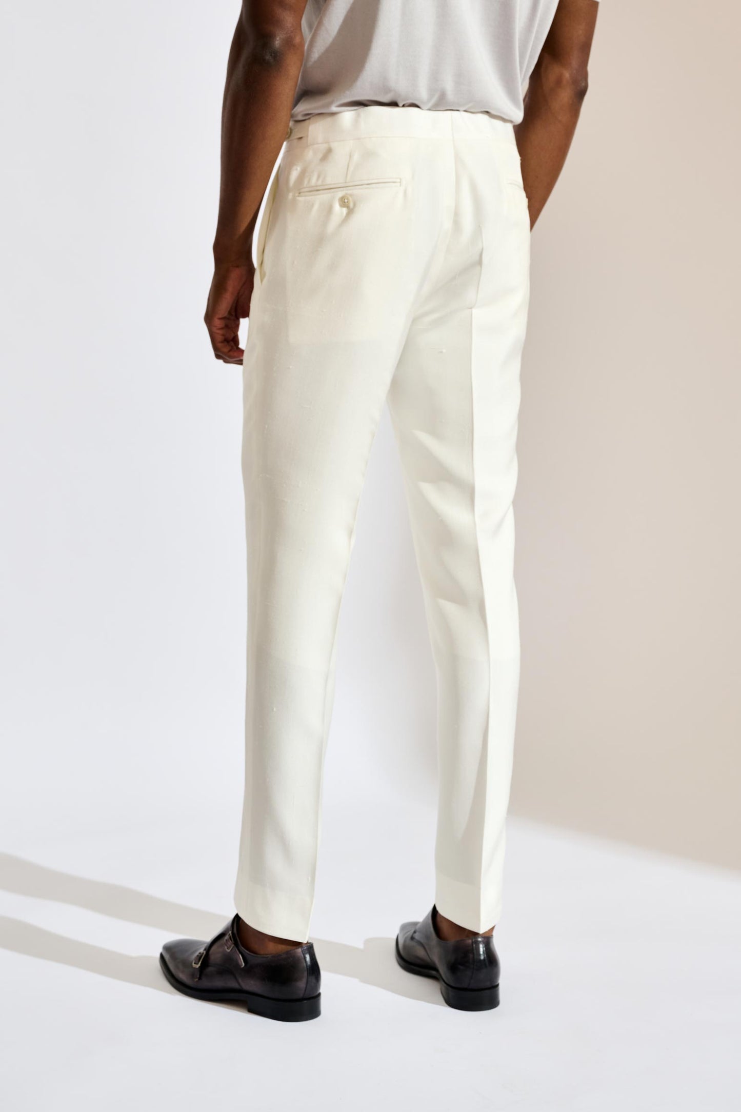 Farley Trouser Silk Festival White