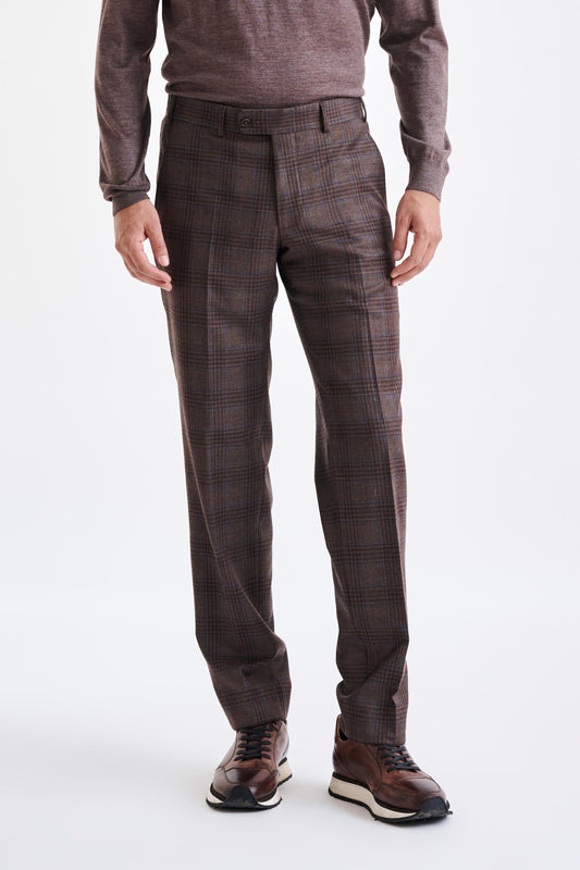 Brown Super 130's Wool Farley Trouser Hybrid