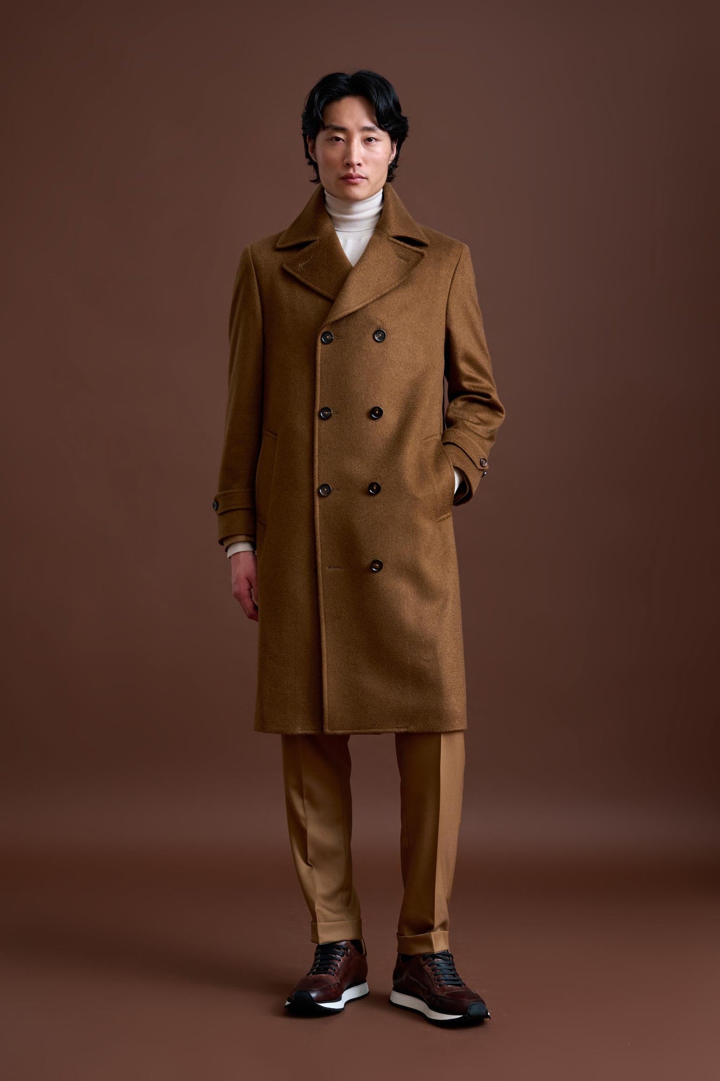 Brown Cashmere Sheffield Overcoat Zeus