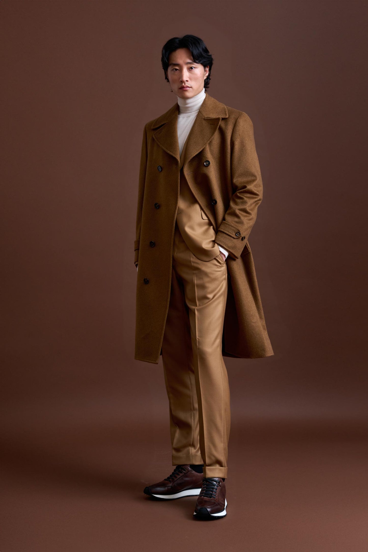 Brown Cashmere Sheffield Overcoat Zeus