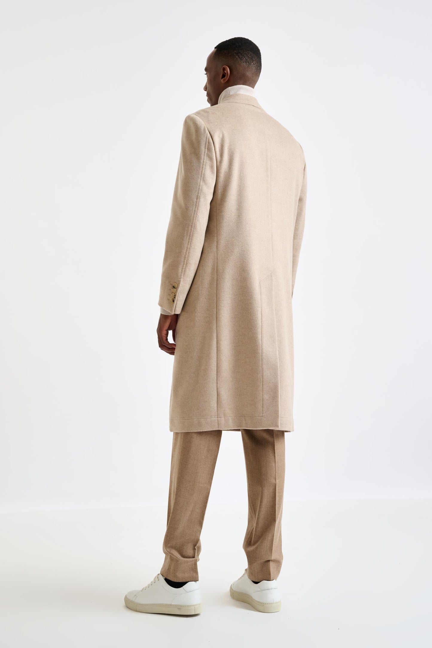 Beige Cashmere Hereford Overcoat Zeus