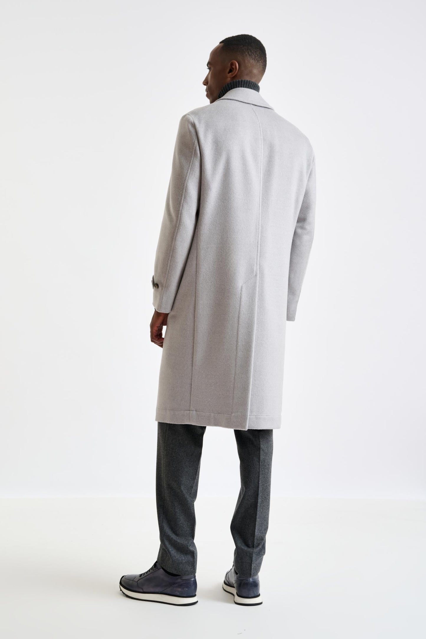 Grey Wool Sheffield Overcoat Zeus