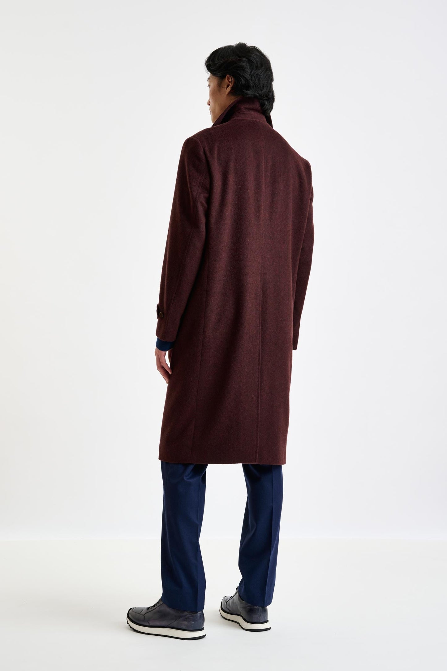 Red 100% Cashmere Sheffield Overcoat Zeus