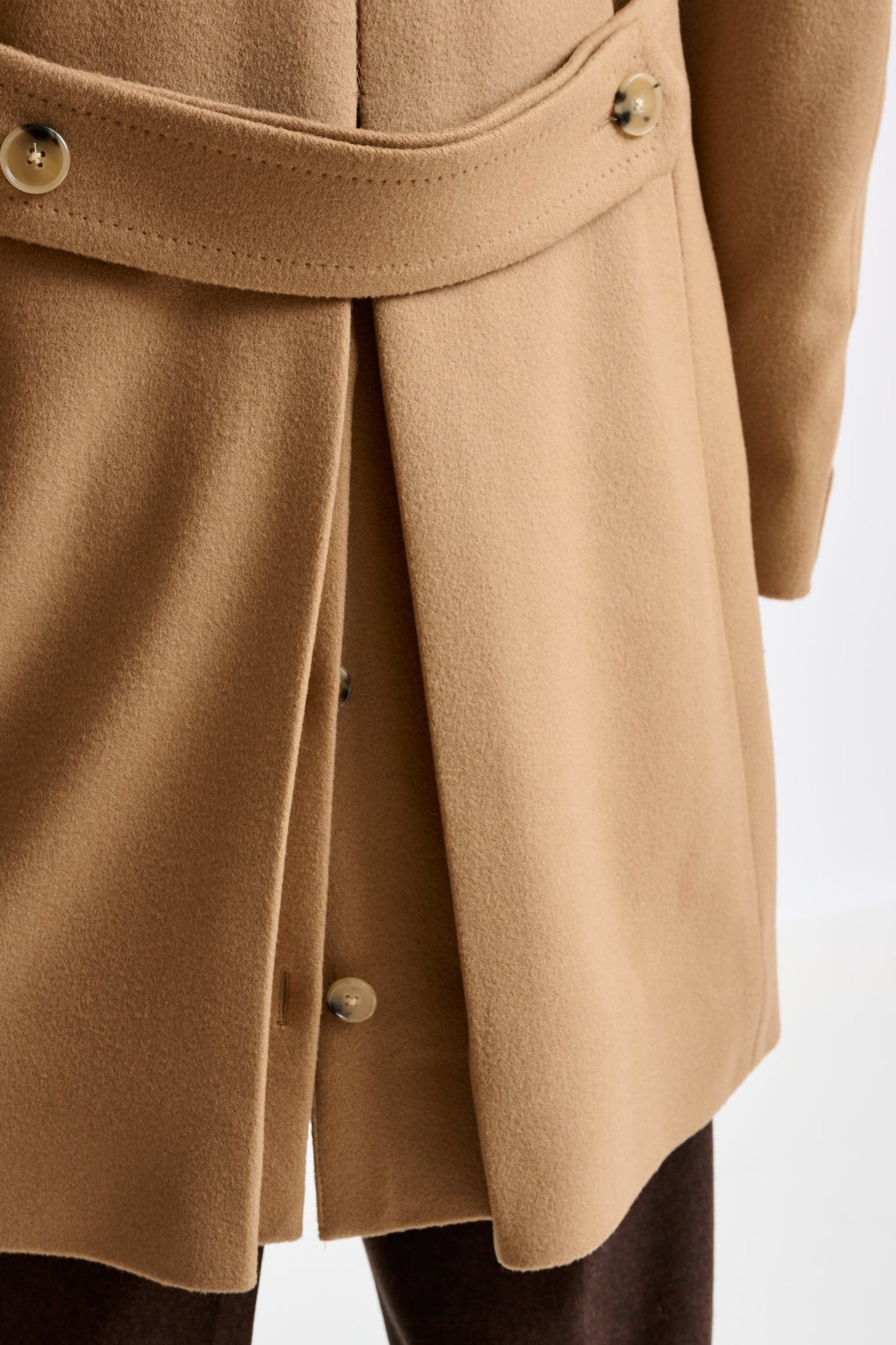 Light Brown 100% Wool Winchester Overcoat Zeus