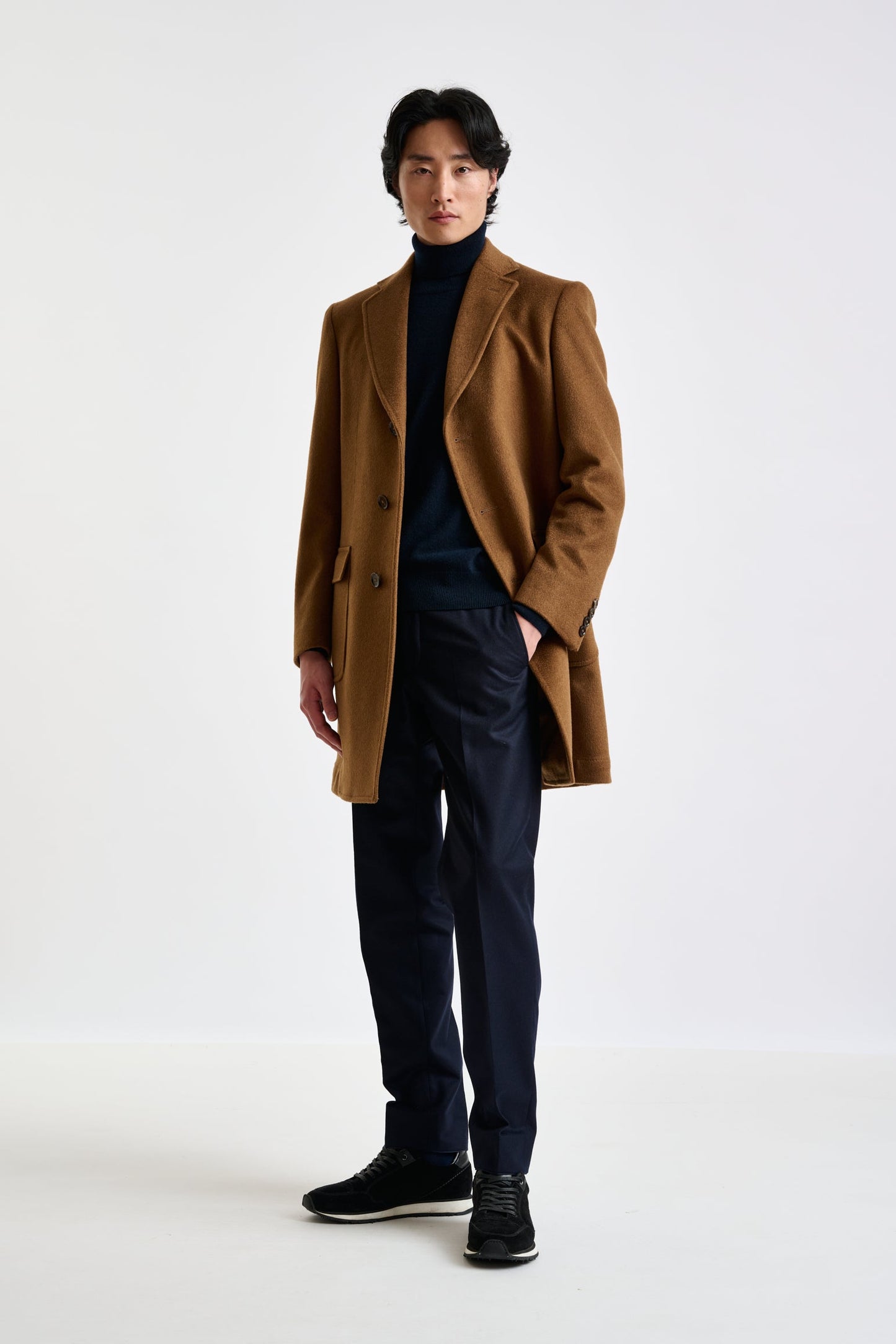 Brown Cashmere Lincoln Overcoat