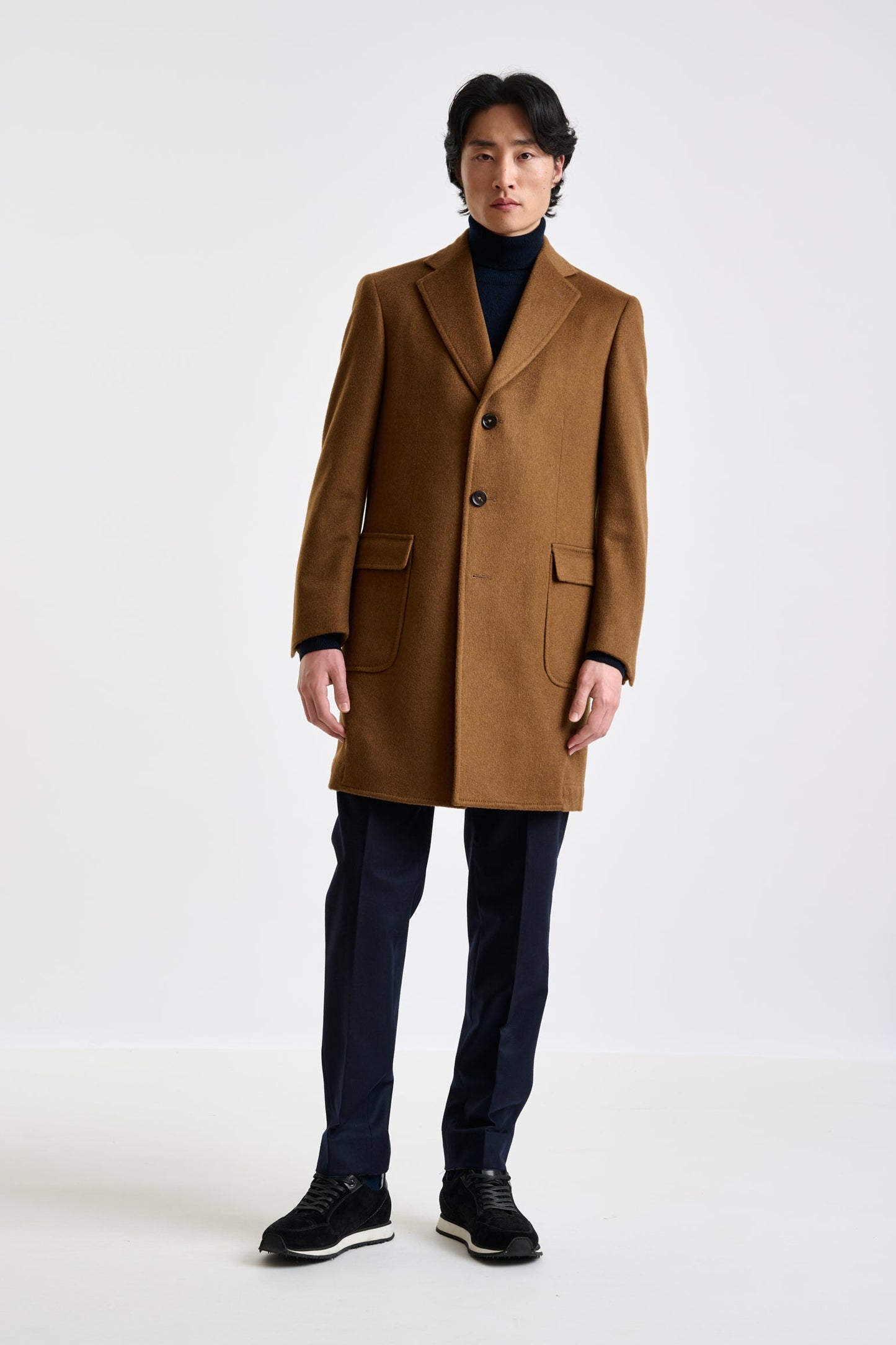 Brown Cashmere Lincoln Overcoat