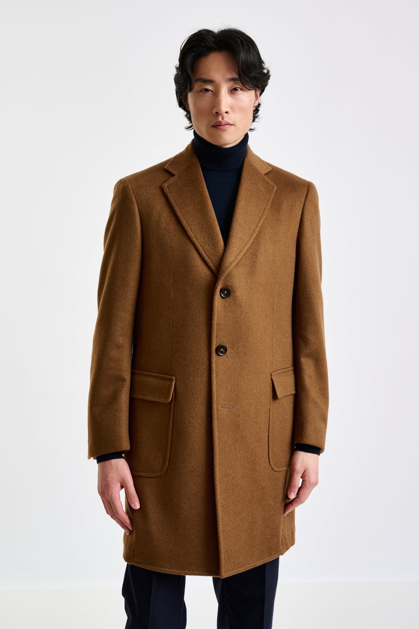 Brown Cashmere Lincoln Overcoat