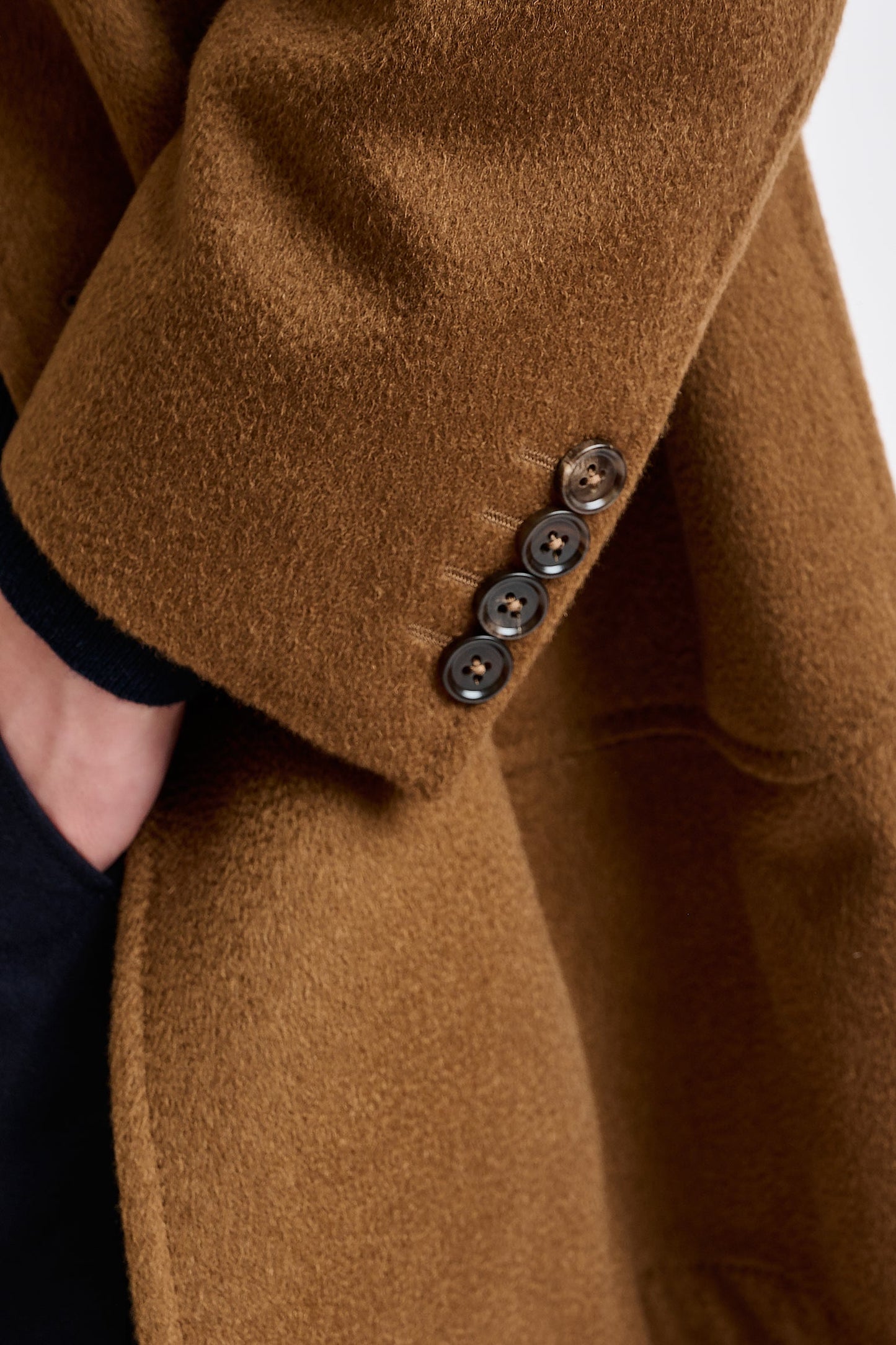 Brown Cashmere Lincoln Overcoat