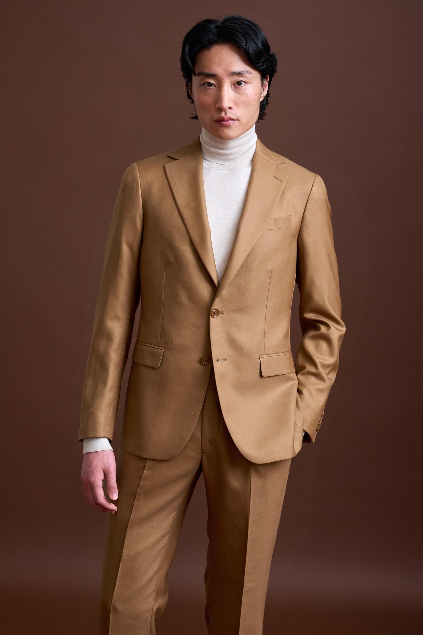 Brown Cashmere Soho Suit Golden Gate