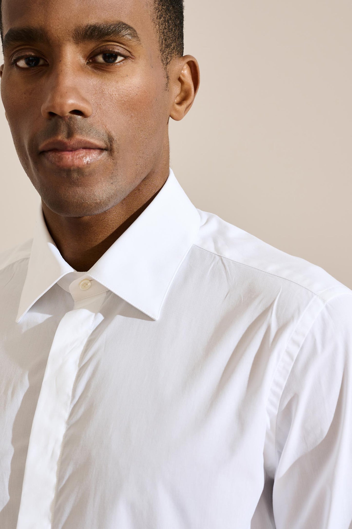 Formal Shirt Poplin Stretch White