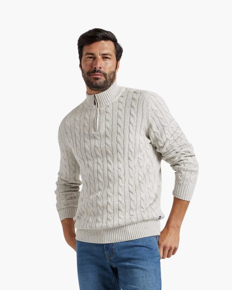 St. Moritz - HALF ZIP SWEATER