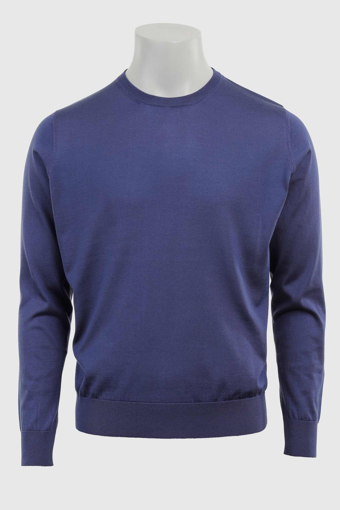 Crewe Silk Long Sleeve Sweater Ink Blue