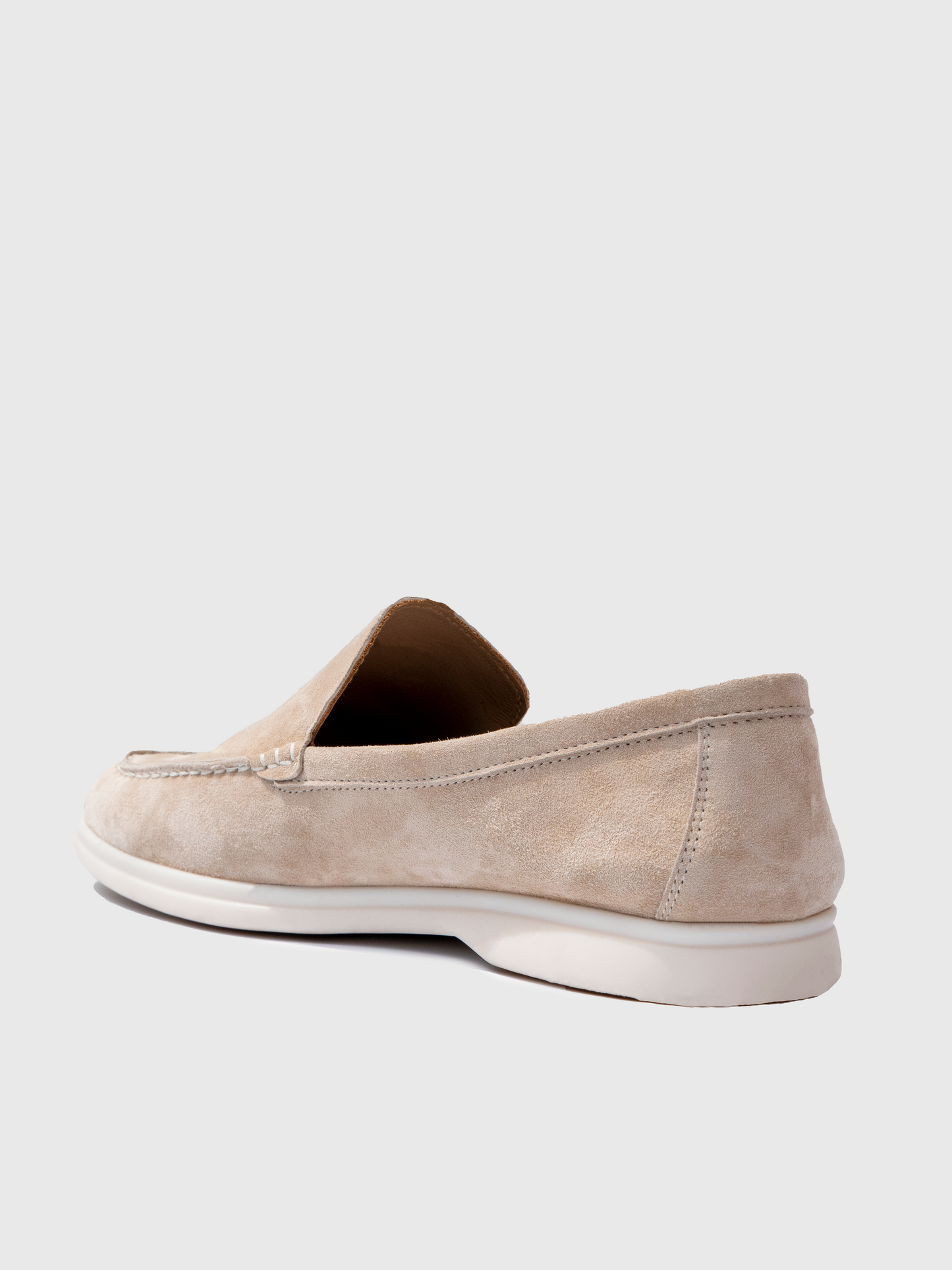 Marina Suede Loafers - Beige